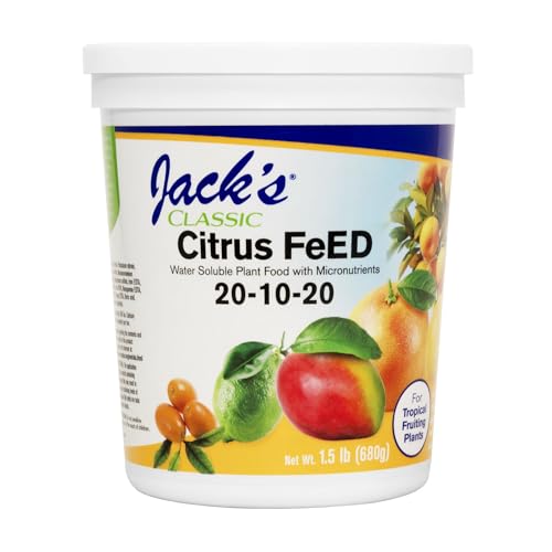 Jack's Classic 20-10-20 Citrus Feed Water-Soluble Fertilizer with Micronutrients to Provide Better...