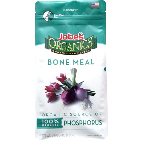 Jobe's Organics Granular Bone Meal Fertilizer, Strong Root Development for Bulbs, Tomatoes, Roses,...