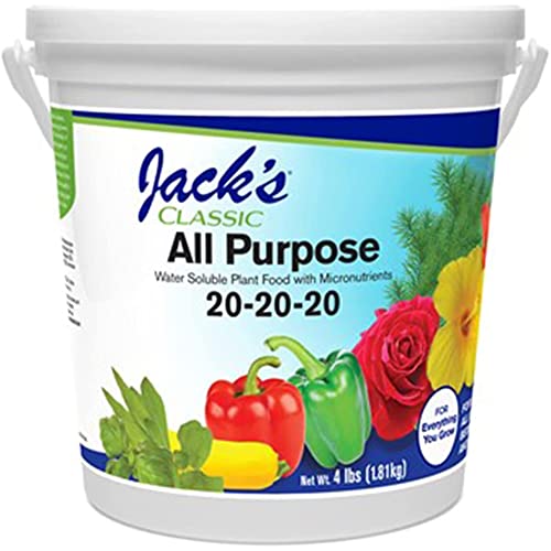 Jack's Classic 20-20-20 All Purpose Water-Soluble Fertilizer with Micronutrients to Provide General...