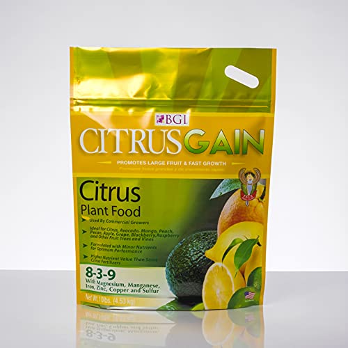 BGI CITRUSGAIN 10lb Bag, Citrus Fertilizer
