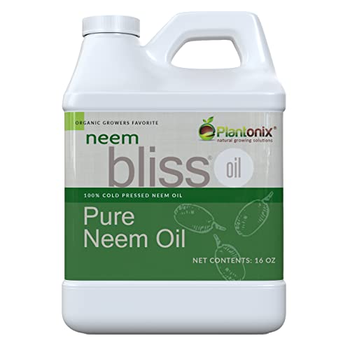 Neem Bliss (16 Fl Oz) - Pure Neem Oil Concentrate - 100% Cold Pressed Neem Oil - All-Natural Neem...