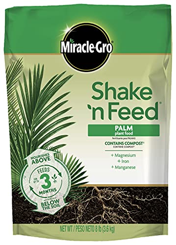 Miracle-Gro Shake 'N Feed Palm Plant Food, 8 lb., Feeds up to 3 Months