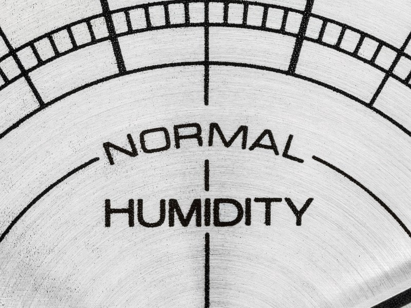 Low Humidity - Avoid low humidity in the 40% range or less