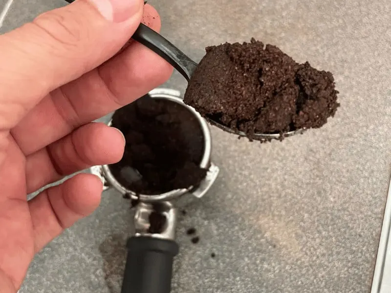 A teaspoon of coffee grounds is all you need