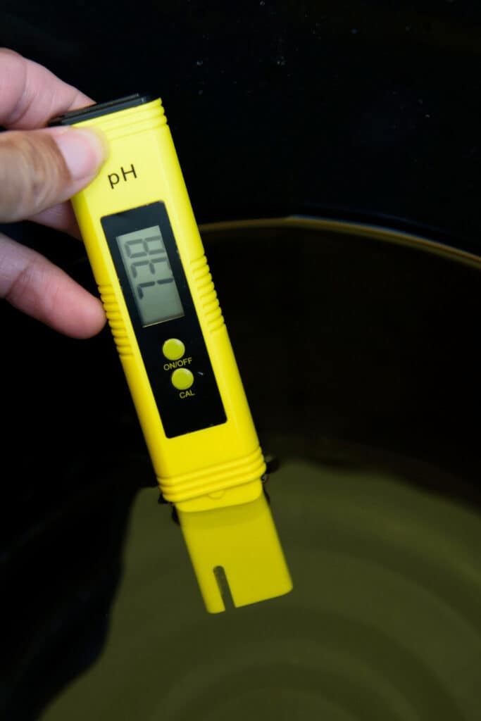 Measure the pH level daily in your hydroponics system