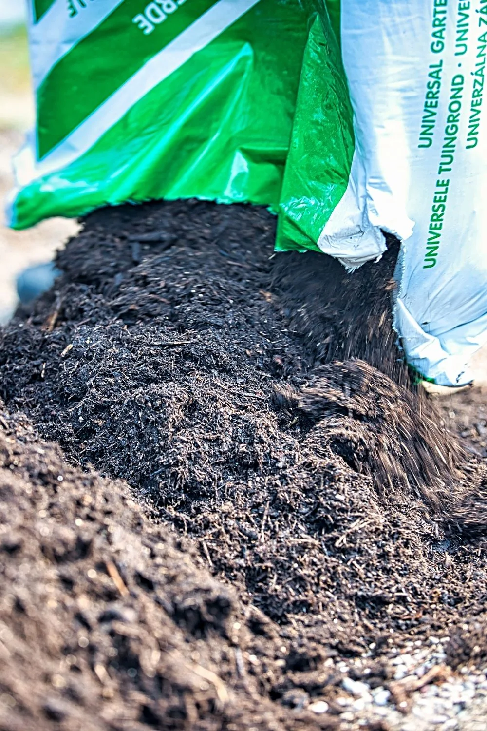 Mixing 50% compost with 50% topsoil is another way of preparing the soil for raised beds for vegetables
