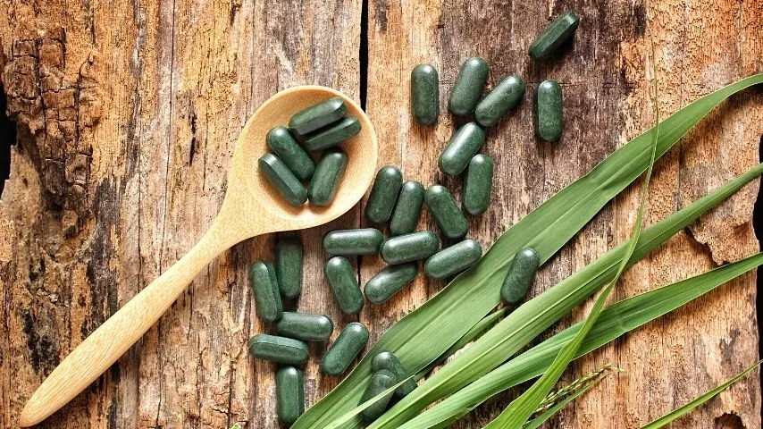 Another way to take in chlorophyll is to extract it from plants and turn them into supplements