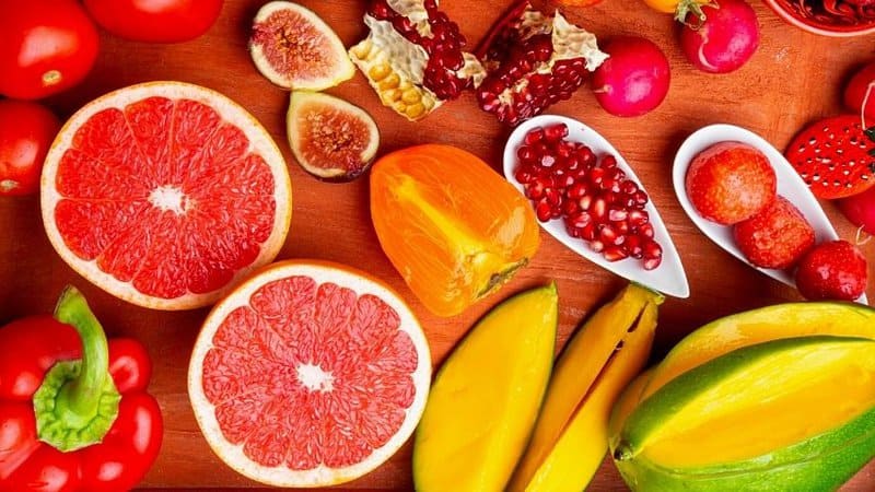 Carotenoids, found in orange-colored fruits, provide photoprotection to the plants