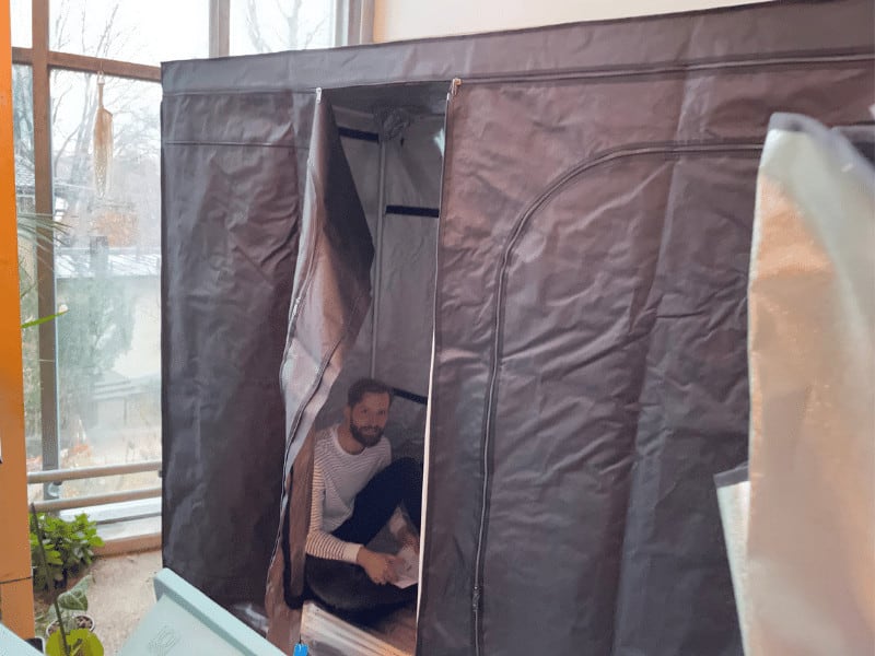Building up my grow tent